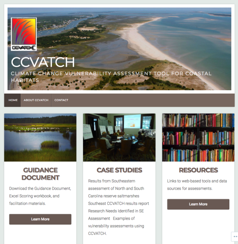 Climate Change Vulnerability Assessment Tool for Coastal Habitats ...