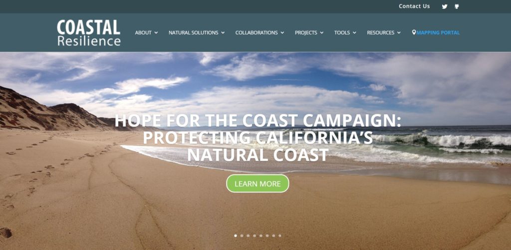 Screenshot of The Nature Conservancy: Coastal Resilience