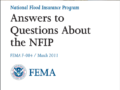 Screenshot of Answers to Questions About the National Flood Insurance Program