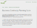 Business Continuity Planning Suite Screenshot