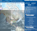 Screenshot of NOAA NowCOAST