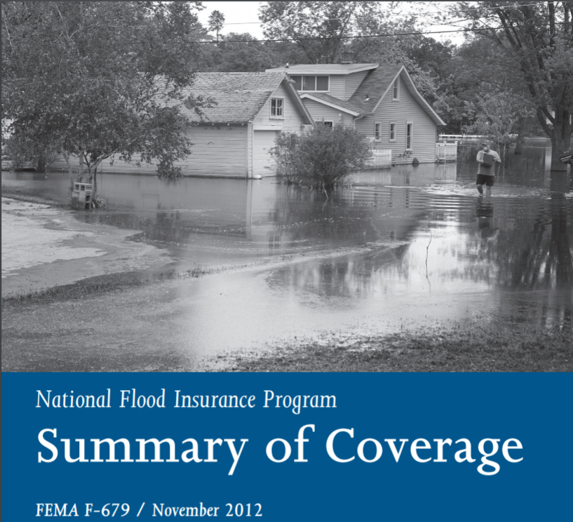 Screenshot of National Flood Insurance Program Summary of Coverage