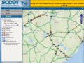 Screenshot of SCDOT Traffic Map and Cameras
